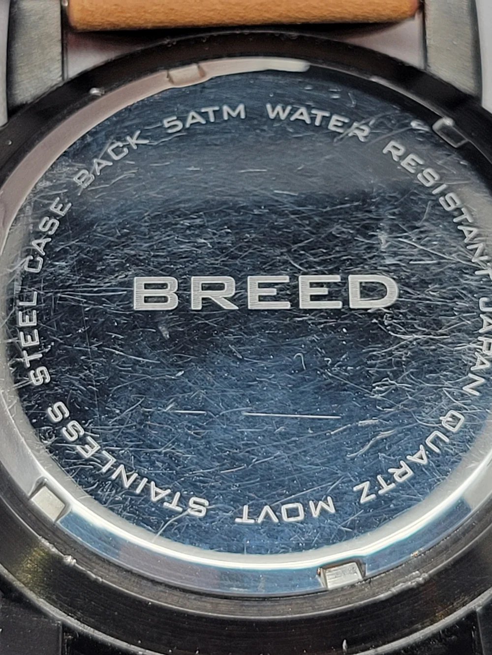 Breed Men's Chronograph Quartz Watch | Black Dial | Date Display | 50M WR